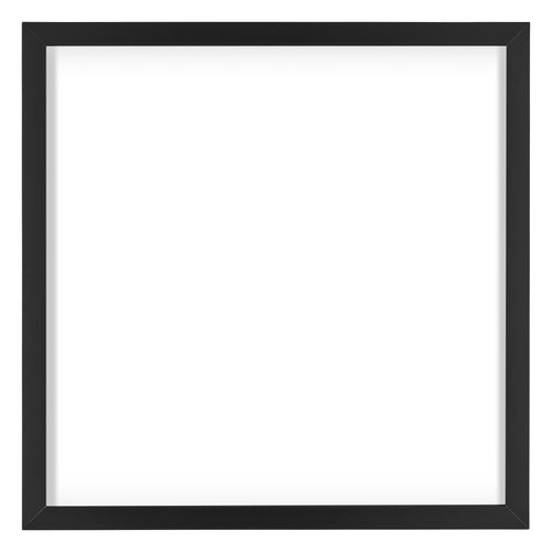 Virginia Aluminium Bilderrahmen 30x30cm Schwarz Vorne | Yourdecoration.at