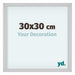 Virginia Aluminium Bilderrahmen 30x30cm Weiss Vorne Messe | Yourdecoration.at