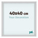 Virginia Aluminium Bilderrahmen 40x40cm Weiss Vorne Messe | Yourdecoration.at