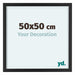 Virginia Aluminium Bilderrahmen 50x50cm Schwarz Vorne Messe | Yourdecoration.at