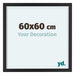 Virginia Aluminium Bilderrahmen 60x60cm Schwarz Vorne Messe | Yourdecoration.at