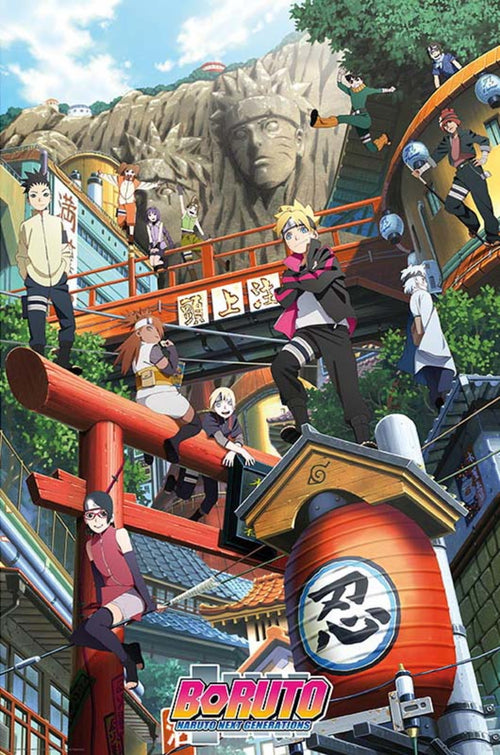 ABYstyle Boruto Groupe Konoha Poster 61x91,5cm | Yourdecoration.at