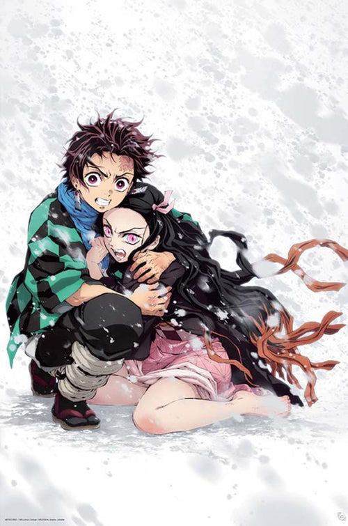 ABYstyle Demon Slayer Tanjiro & Nezuko Snow Poster 61x91,5cm | Yourdecoration.at