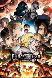 GBeye Attack on Titan Season 2 Collage Key Art Poster 61x91,5cm | Yourdecoration.de