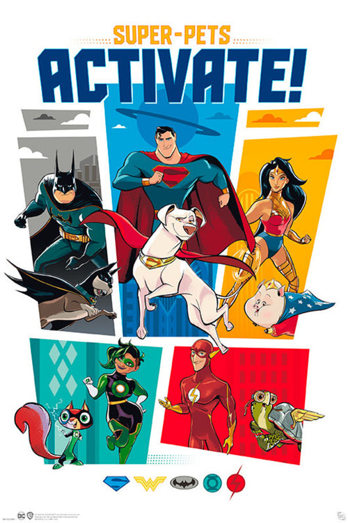 Gbeye GBYDCO069 Dc Comics League Of Superpets Activate Poster 61x 91-5cm | Yourdecoration.at