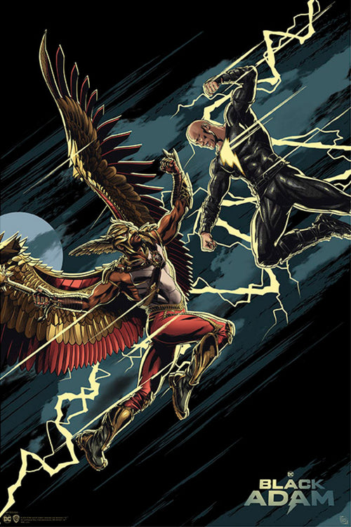 gebeye gbydco071 dc comics black adam vs hawkman poster 61x91 5cm | Yourdecoration.at