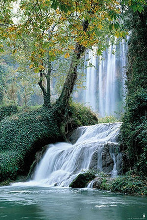 Grupo Erik GPE4255 Waterfall Stone Monastery Poster 61X91,5cm | Yourdecoration.at