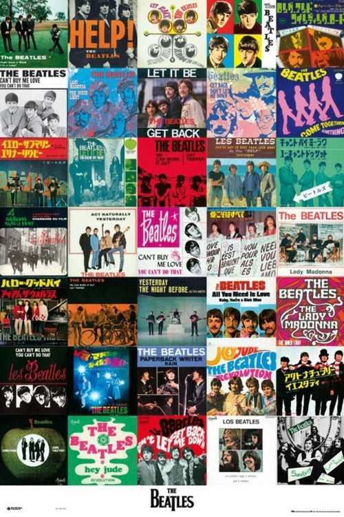 Grupo Erik GPE4513 Beatles Singles Poster 61X91,5cm | Yourdecoration.at