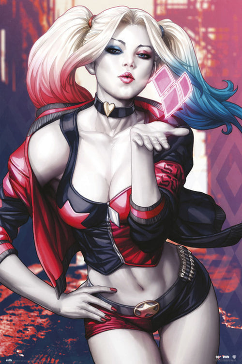 Grupo Erik GPE5259 Dc Comics Harley Quinn Kiss Poster 61X91,5cm | Yourdecoration.at