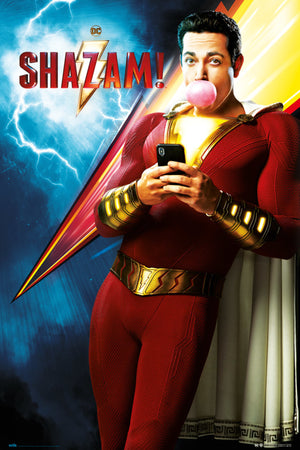 Grupo Erik GPE5308 Dc Comics Shazam One Sheet Poster 61X91,5cm | Yourdecoration.at