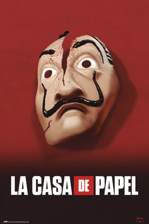 Grupo Erik GPE5322 La Casa De Papel Mascara Poster 61X91,5cm | Yourdecoration.at