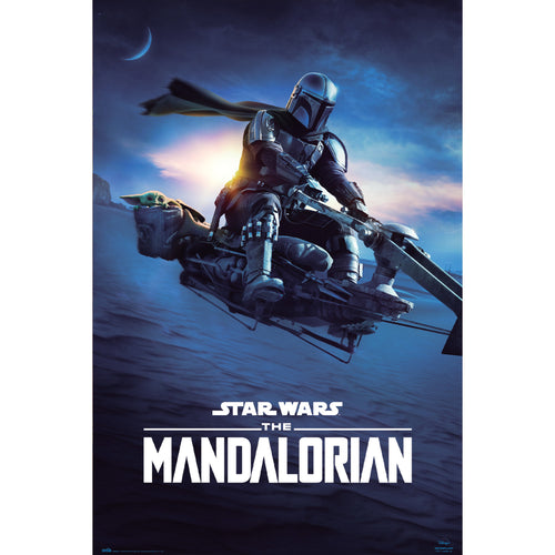 Grupo Erik GPE5497 Star Wars The Mandalorian Speeder Bike 2 Poster 61X91,5cm | Yourdecoration.at