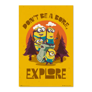 Grupo Erik Gpe5602 Poster Minions Don T Be Bore Explore | Yourdecoration.at