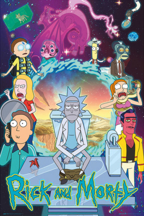 grupo erik gpe5609 rick and morty season 4 poster 61x91-5 cm | Yourdecoration.at