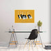 Grupo Erik Gpe5631 Poster Flock Of Beautiful Japanese Red Crown Crane By O Korin Sfeer | Yourdecoration.at