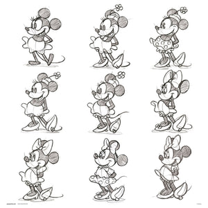 Grupo Erik Disney Minnie Sketch Kunstdruck 30X30cm | Yourdecoration.at