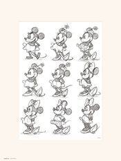 Grupo Erik Disney Minnie Sketch Kunstdruck 30X40cm | Yourdecoration.at