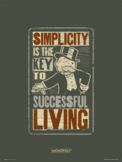 Grupo Erik Monopoly Simplicity Kunstdruck 30X40cm | Yourdecoration.at