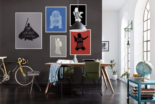 Komar Star Wars Silhouette Quotes Leia Kunstdruck 50x70cm | Yourdecoration.be