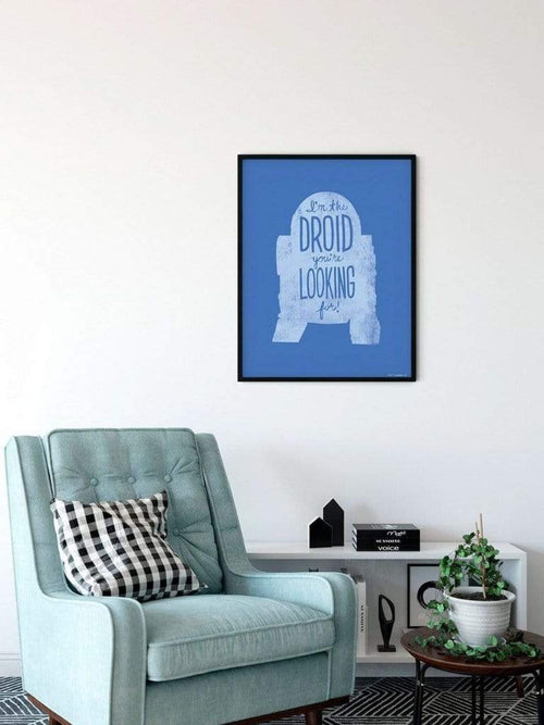 Komar Star Wars Silhouette Quotes R2D2 Kunstdruck 30x40cm | Yourdecoration.be