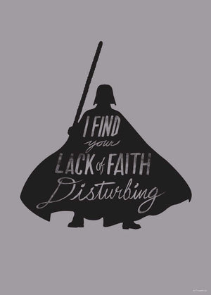 Komar Star Wars Silhouette Quotes Vader Kunstdruck 50x70cm | Yourdecoration.de