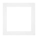 Passe Partout 20x20cm Karton Weiss Rand Gerade Vorne | Yourdecoration.de