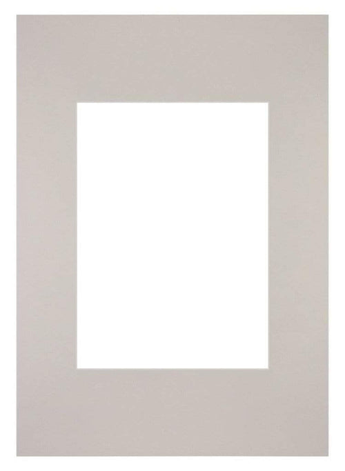 Passe Partout 21x29,7cm Karton Grau Granit Rand Gerade Vorne | Yourdecoration.de