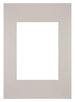 Passe Partout 21x29,7cm Karton Grau Granit Rand Gerade Vorne | Yourdecoration.de