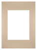 Passe Partout 21x29,7cm Karton Beige Rand Gerade Vorne | Yourdecoration.de