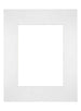 Passe Partout 24x30cm Karton Weiss Rand Gerade Vorne | Yourdecoration.de