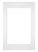 Passe Partout 40x60cm Karton Weiss Rand Gerade Vorne | Yourdecoration.de