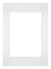 Passe Partout 42x59,4cm A2/A3 Karton Weiss Rand Gerade Vorne | Yourdecoration.de