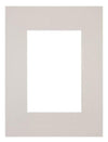 Passepartout 18x24cm Karton Grau Granit Rand Gerade Vorne | Yourdecoration.de