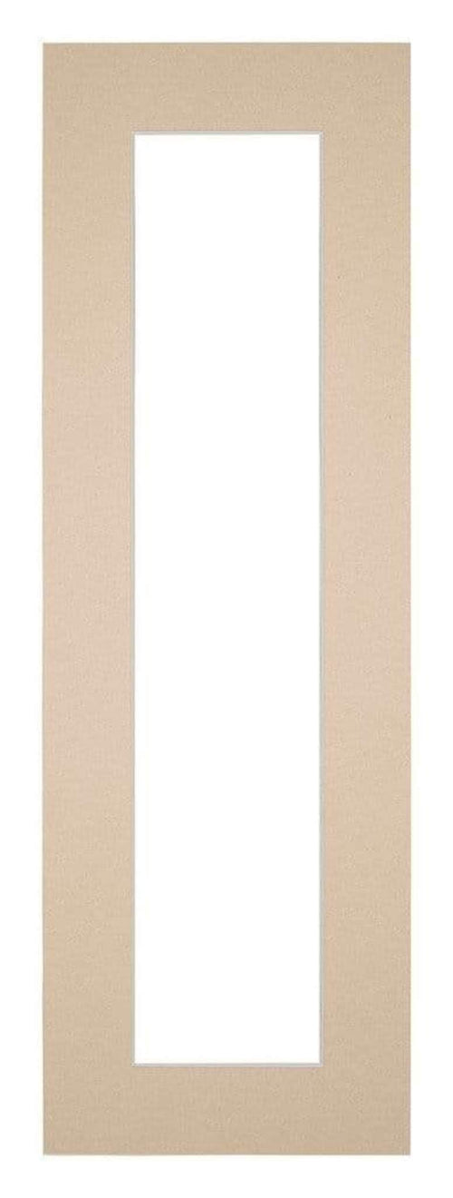 Passepartout 20x60cm Karton Beige Rand 5cm Gerade Vorne | Yourdecoration.de