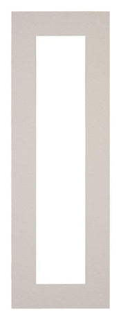 Passepartout 20x60cm Karton Grau Granit Rand 5cm Gerade Vorne | Yourdecoration.de