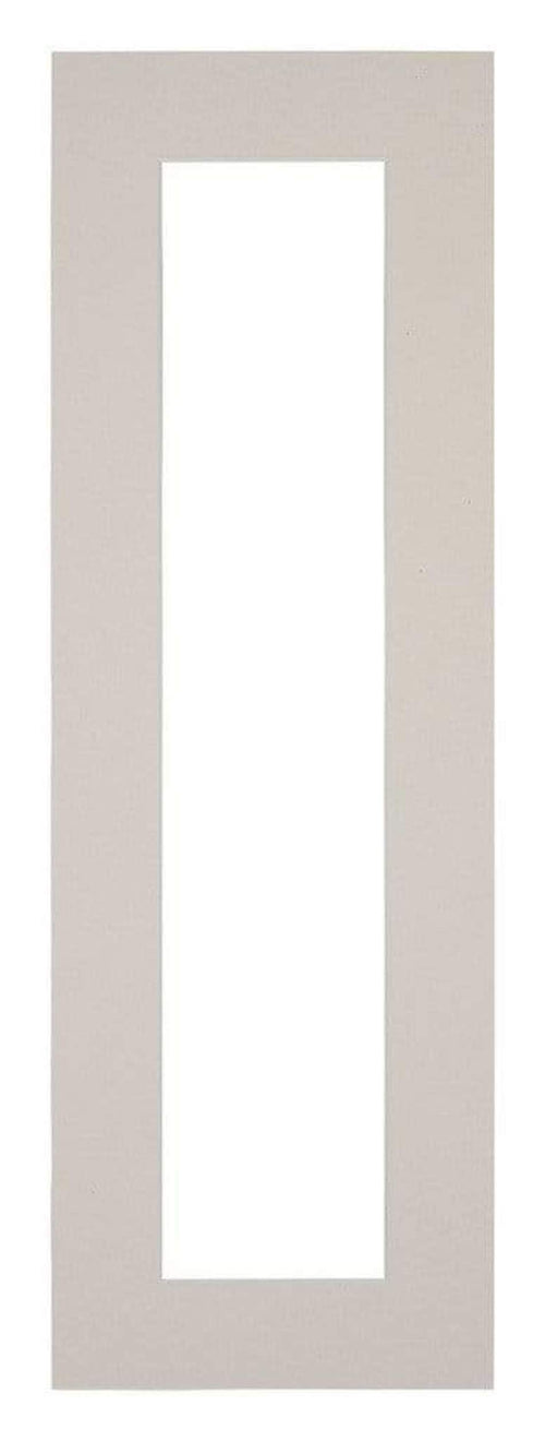 Passepartout 20x60cm Karton Grau Granit Rand 5cm Gerade Vorne | Yourdecoration.de