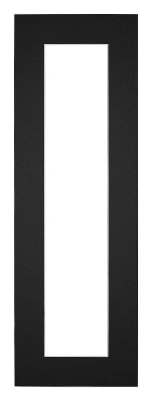 Passepartout 20x60cm Karton Schwarz Rand 5cm Gerade Vorne | Yourdecoration.de