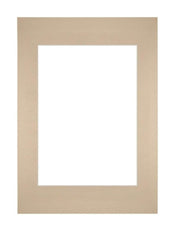 Passepartout 21x29,7cm A4/A5 Karton Beige Rand Gerade Vorne | Yourdecoration.de