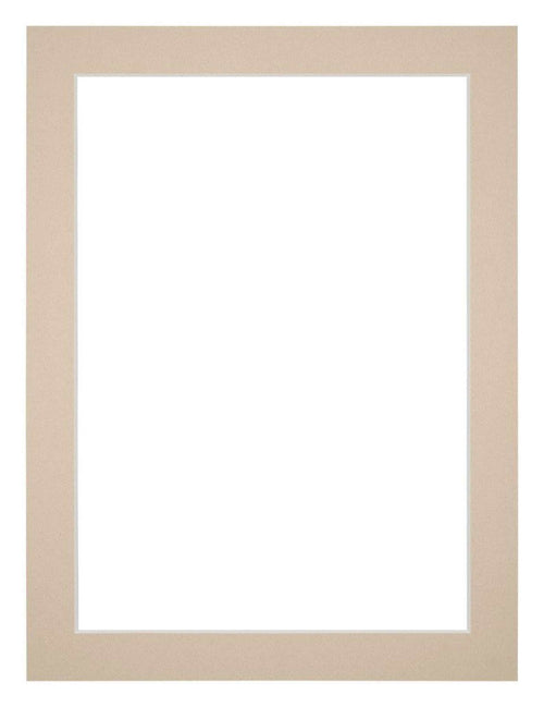 Passepartout 75x100cm Karton Beige Rand 3cm Gerade Vorne | Yourdecoration.de