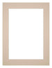 Passepartout 45x60cm Karton Beige Rand 4cm Gerade Vorne | Yourdecoration.de