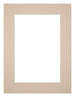 Passepartout 30x40cm Karton Beige Rand 5cm Gerade Vorne | Yourdecoration.de