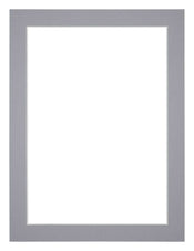 Passepartout 30x40cm Karton Grau Rand 3cm Gerade Vorne | Yourdecoration.de