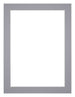 Passepartout 45x60cm Karton Grau Rand 3cm Gerade Vorne | Yourdecoration.de