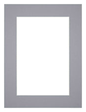 Passepartout 75x100cm Karton Grau Rand 5cm Gerade Vorne | Yourdecoration.de