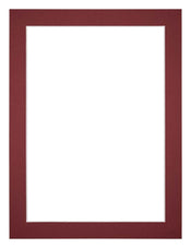 Passepartout 75x100cm Karton Weinrot Rand 3cm Gerade Vorne | Yourdecoration.de