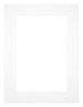 Passepartout 60x80cm Karton Weiss Rand 5cm Gerade Vorne | Yourdecoration.de