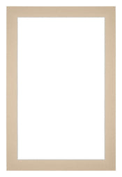 Passepartout 60x90cm Karton Beige Rand 3cm Gerade Vorne | Yourdecoration.de