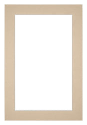 Passepartout 62x93cm Karton Beige Rand 4cm Gerade Vorne | Yourdecoration.de