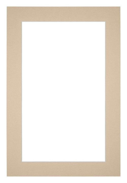 Passepartout 20x30cm Karton Beige Rand 4cm Gerade Vorne | Yourdecoration.de