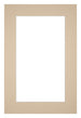 Passepartout 60x90cm Karton Beige Rand 5cm Gerade Vorne | Yourdecoration.de